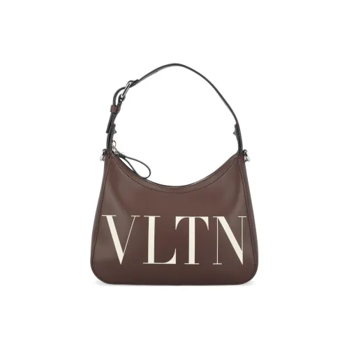 Valentino Кожа Портативный Crossbody Сумка через плечо Мужская Коричневая