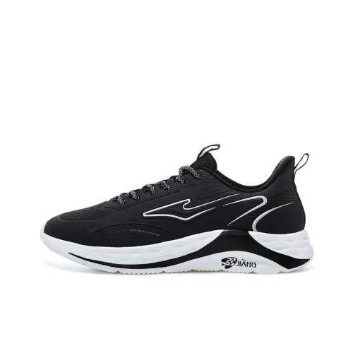 Erke Беговые кроссовки Low Top Глубокий черный/Ярко-серебристый Мужской