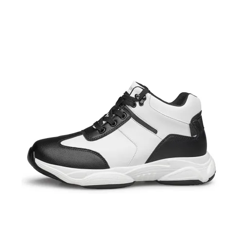 EMINU Casual MID Топ Черный Белый Мужской