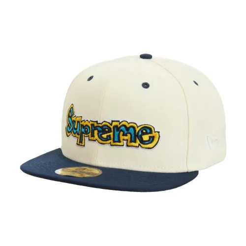 Supreme x New Era Кепки Унисекс Бежевый