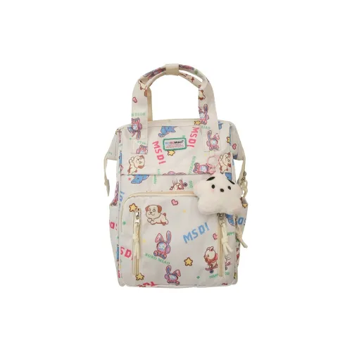 NOMK Нейлон Ручной Рюкзак Женский Белый Желтый Розовый