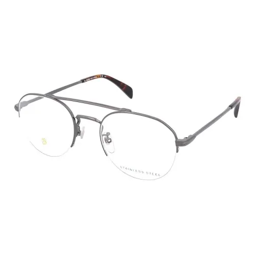 DAVID BECKHAM Металл Круглые Оправы для очков Мужские Серые