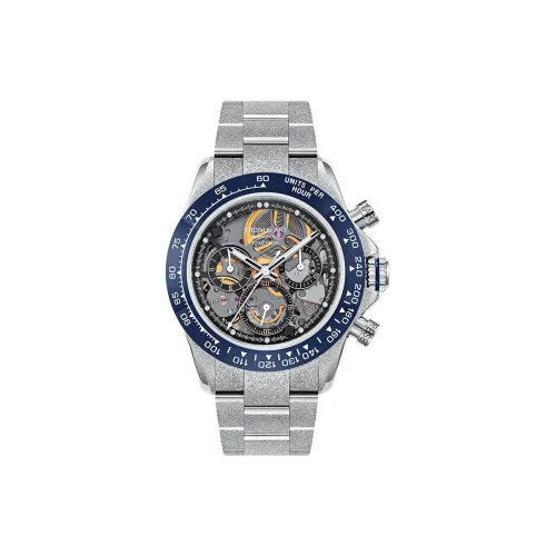 CRONUSART Steel Series Стальной браслет Daytona Автоматический механический механизм Часы Мужские часы Черепный циферблат