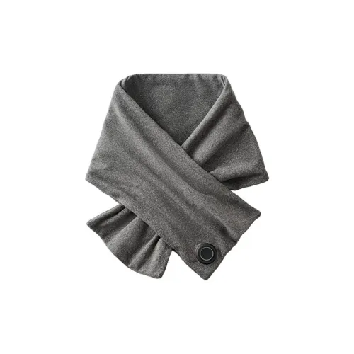 MUJI Шарфы из полиэстера и эластана унисекс серый