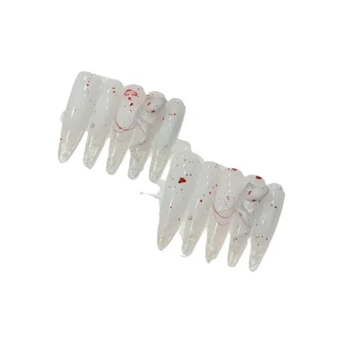 LIANJING [Longing] Ручная работа Искусственные Ногти Роскошь Премиум Instagram Эксклюзивный Ручная скульптура Маленький Змей 40 мм Острый Тип