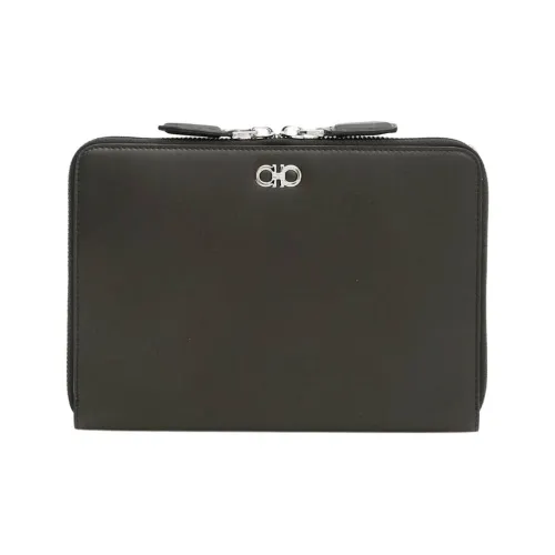 FERRAGAMO Кожа Клатч Мужской Черный