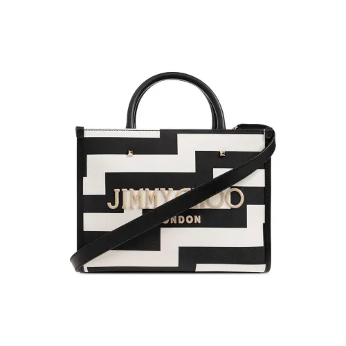 Jimmy Choo Телячья кожа Одно плечо Сумка Маленькая Женская Черная Белая