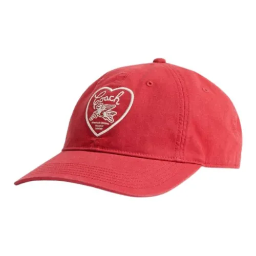 COACH Хлопок Полиэстер Бейсболки Унисекс Красный