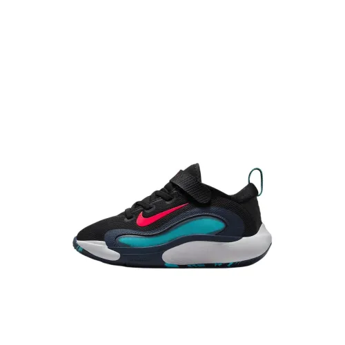 Nike ISOFLY Детская баскетбольная обувь Low Топ Черный/Синий/Красный Для дошкольников