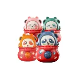 [Оранжевый+Розовый+Синий+Зеленый 4 шт] Маленькая кукла Little Бог богатства с меняющимся лицом в виде панды