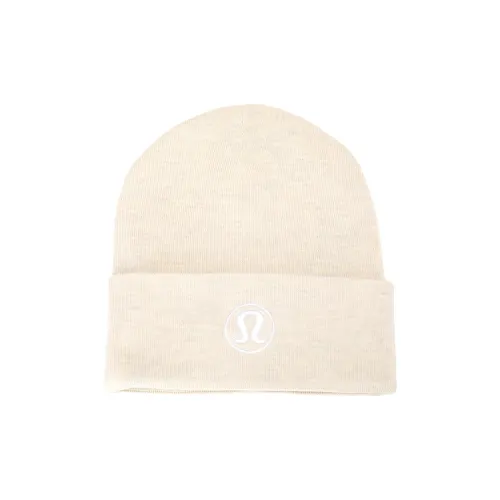 lululemon Смесовая шерсть Шапки-бини Унисекс Белый