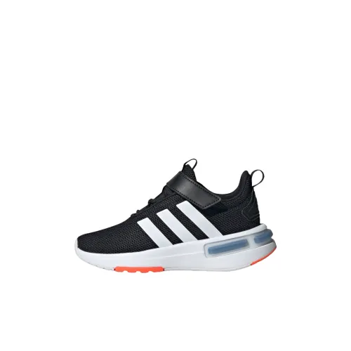 Adidas Racer TR23 Противоскользящий Дышащий Низкий Топ Kids Lifestyle Shoes Черный Белый Неоново-красный Детский