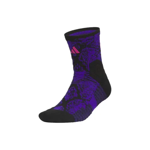 Adidas SLCT MID CREW S Носки Crew Унисекс 1 Пачка Фиолетовый Черный