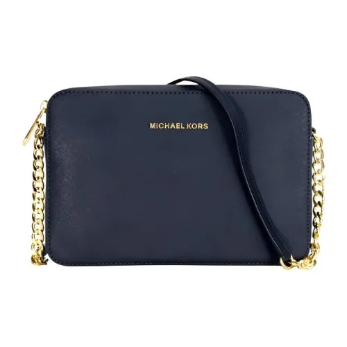 MICHAEL KORS MICHAEL KORS Handbag Collection Jet Set Travel Коровья кожа Сумка через плечо Средний Женский Темно-синий