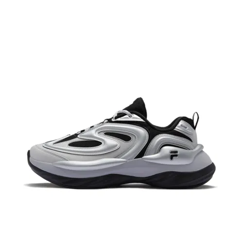 FILA FUSION BUZZARD Meteor Shoes Износостойкие и Легкие Низкий Топ Кэжуал Мужской Черный Серый