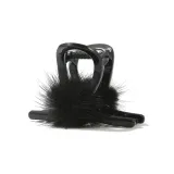 Чёрный помпон с блестками