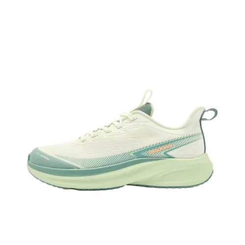 QIAODAN Light Speed 2,0 Устойчивый к истиранию Низкий Топ Детская Беговая Обувь Айвори Кедр Зеленый