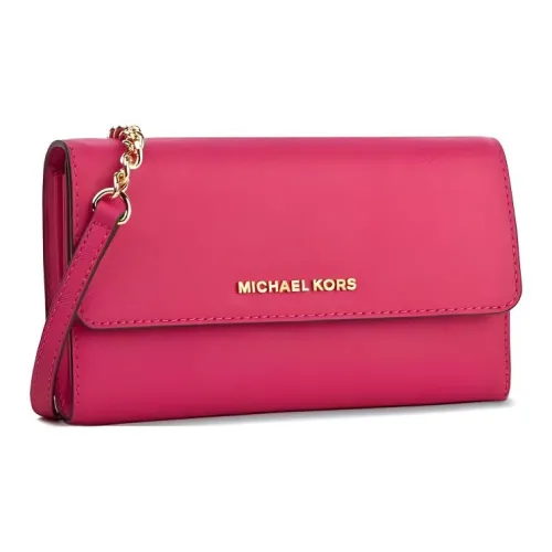 MICHAEL KORS Jet Set Кожа Сумка через плечо Маленькая Женская Розовая