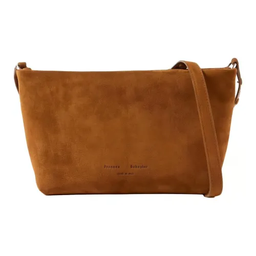 PROENZA SCHOULER Замша Сумка через плечо Сумка на плечо Средняя Женская Темно-хаки