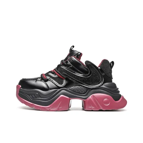 ORD Low Топ Толстая подошва Кроссовки Унисекс Черные