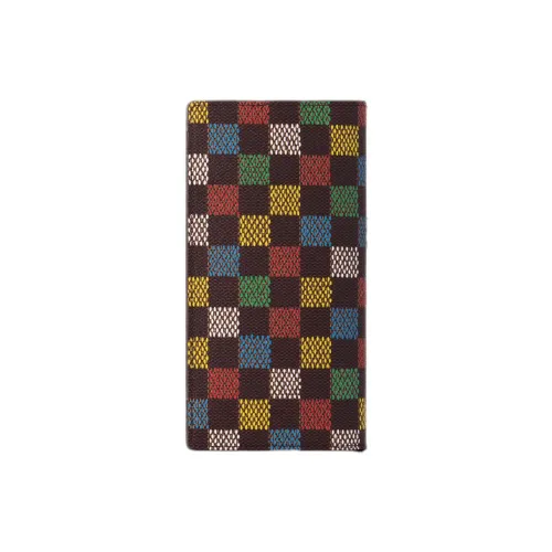 LOUIS VUITTON Brazza Покрытый холст Кошелек Мужской Коричневый и Многоцветный