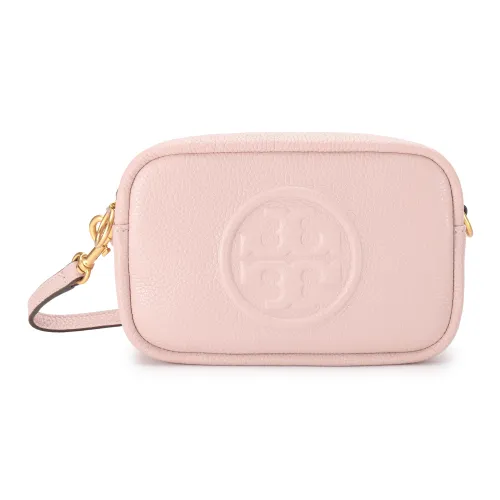 TORY BURCH Perry Коровья кожа Camera Сумка Маленькая квадратная сумка Сумка через плечо Мини Женская Телесно-розовый