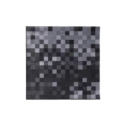 LOUIS VUITTON Шарфы из шелка Mulberry Мужской Черный Белый