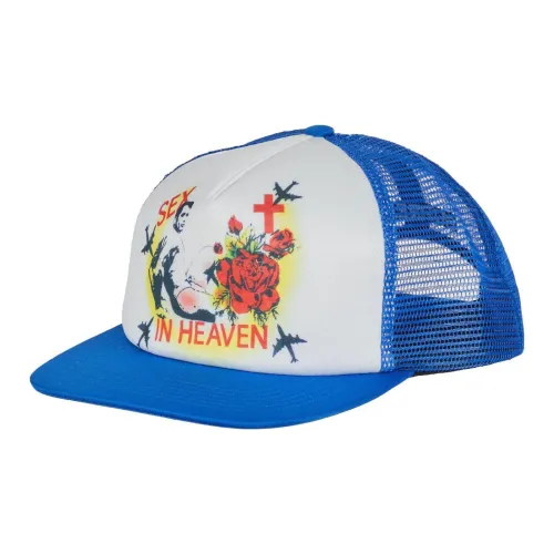 Supreme Полиэстер Кепки Унисекс Синий