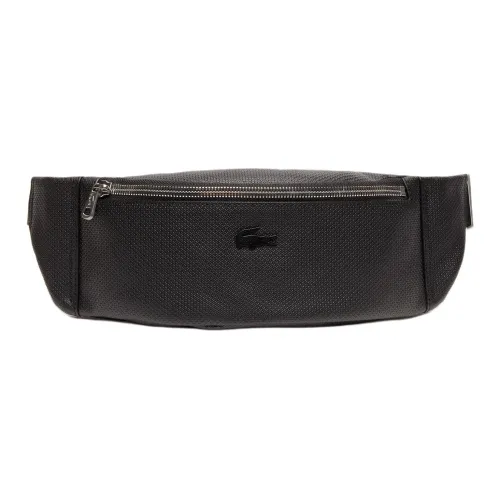 Lacoste Кожа Одно плечо Через плечо Бананка Обычный Мужской Черный