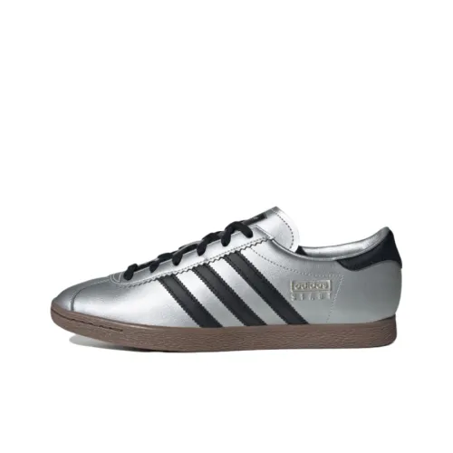 Adidas Originals Stadt Немецкие армейские кроссовки Low Топ Серебряный Унисекс