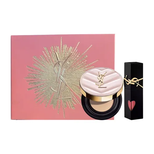 SAINT LAURENT Жидкая помада Air Cushion Лимитированная подарочная коробка Безупречный макияж Двухкомпонентный набор Легко смешивается