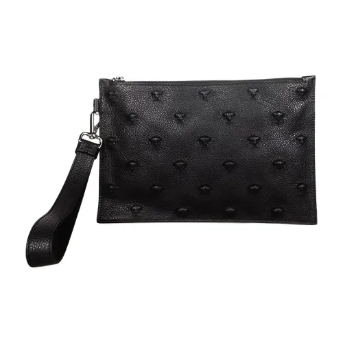 VERSACE Нейлоновый клатч стандартный мужской черный