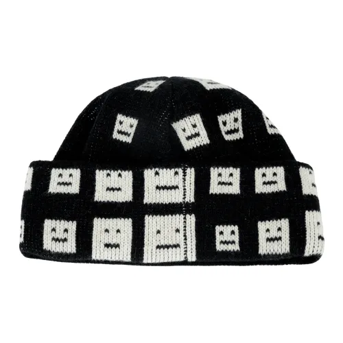 ACNE STUDIOS Шерстяные шапки Черный/Белый Женские