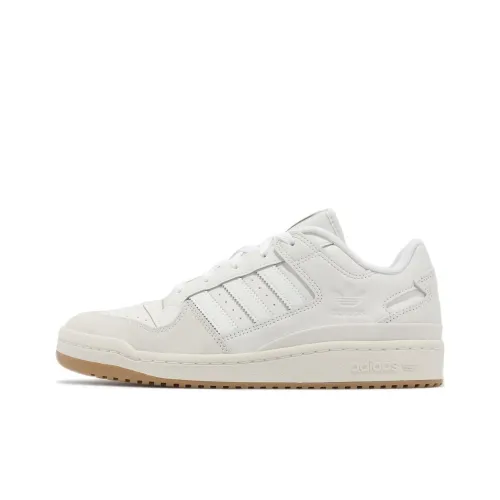 Adidas Originals FORUM Low Classic Устойчивые к истиранию Низкие Кроссовки для скейтбординга Унисекс Белые