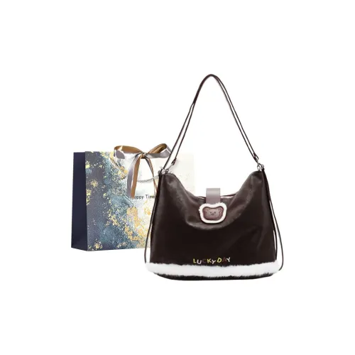 Iman's House ПУ (полиуретан) Рюкзак Сумка через плечо Женская Кофейного цвета