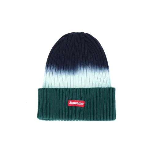 Supreme Хлопок Шапки-бини Унисекс Градиент Синий Зеленый