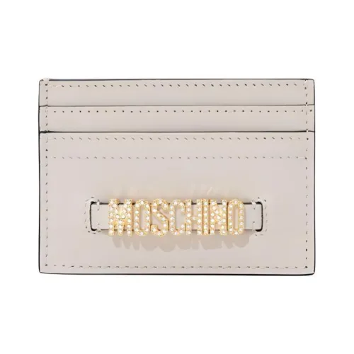 MOSCHINO Коровья кожа Держатель для карт Женский Цвет слоновой кости