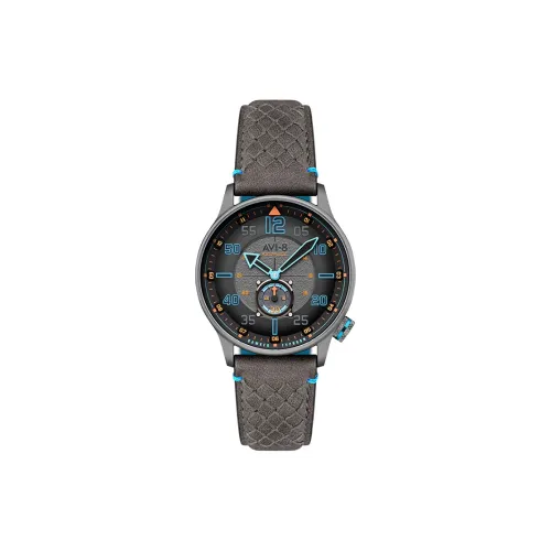 AVI 8 Мужские наручные часы Автоматический механический механизм Серый циферблат