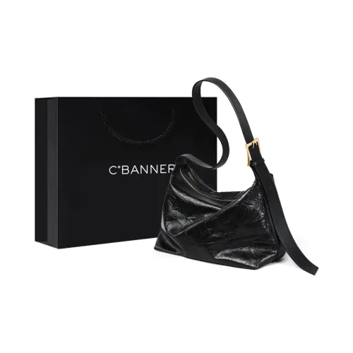 C°BANNER Коровья кожа с синтетической кожей сумка на плечо стандартная женская черная
