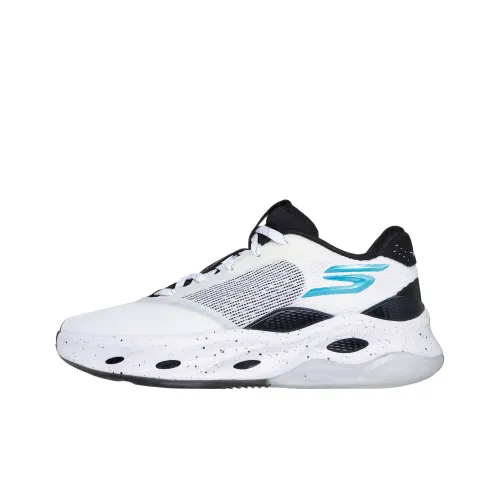Skechers SKX Баскетбольные кроссовки Низкий топ Белый Черный Унисекс