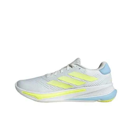 Adidas Supernova Ease Беговые кроссовки Низкий топ Кристальный белый/Матовый серебристый/Высокое разрешение Желтый Мужской