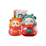 [Оранжевый+Зеленый 2 упаковки] Маленькая кукла Little Бог богатства с меняющимся лицом Панда