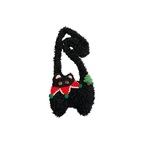 Kaka Tree Шерстяная Сумка через плечо Сумка Унисекс Черная Хаки