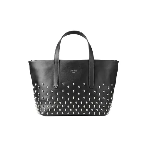 Jimmy Choo Сумка Tote из коровьей кожи Сумка для покупок Сумка мини Женская Черная