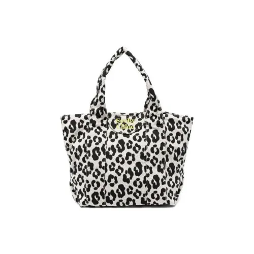 See By Chloe Ткань Сумка Маленькая Женская Черная Белая