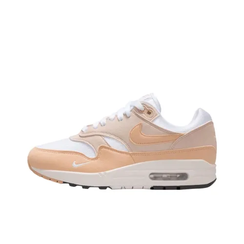 Nike Air Max 1 Low Топ Повседневная обувь Женская Белый Коричневый