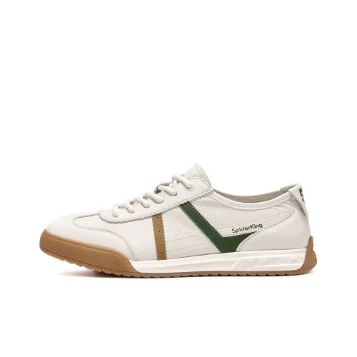 Spider King Slip-resistant Low Top Casual Shoes Men's Green Паук King противоскользящий низкий топ повседневная обувь мужская зеленая