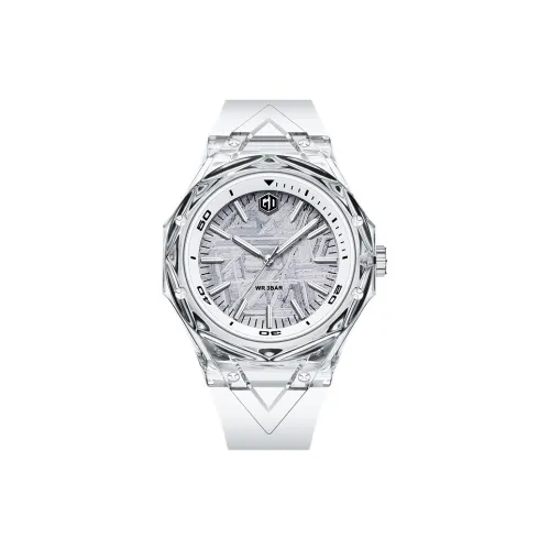 GIGIDIDI Кварцевый механизм силиконовый ремешок мужские часы белый циферблат