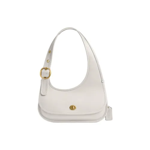 COACH Cashin Коровья кожа Сумка на плечо Большая Женская Мел Белый