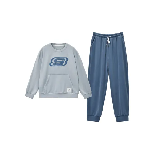 Skechers Pajama Комплект Мужской Светло-Синий